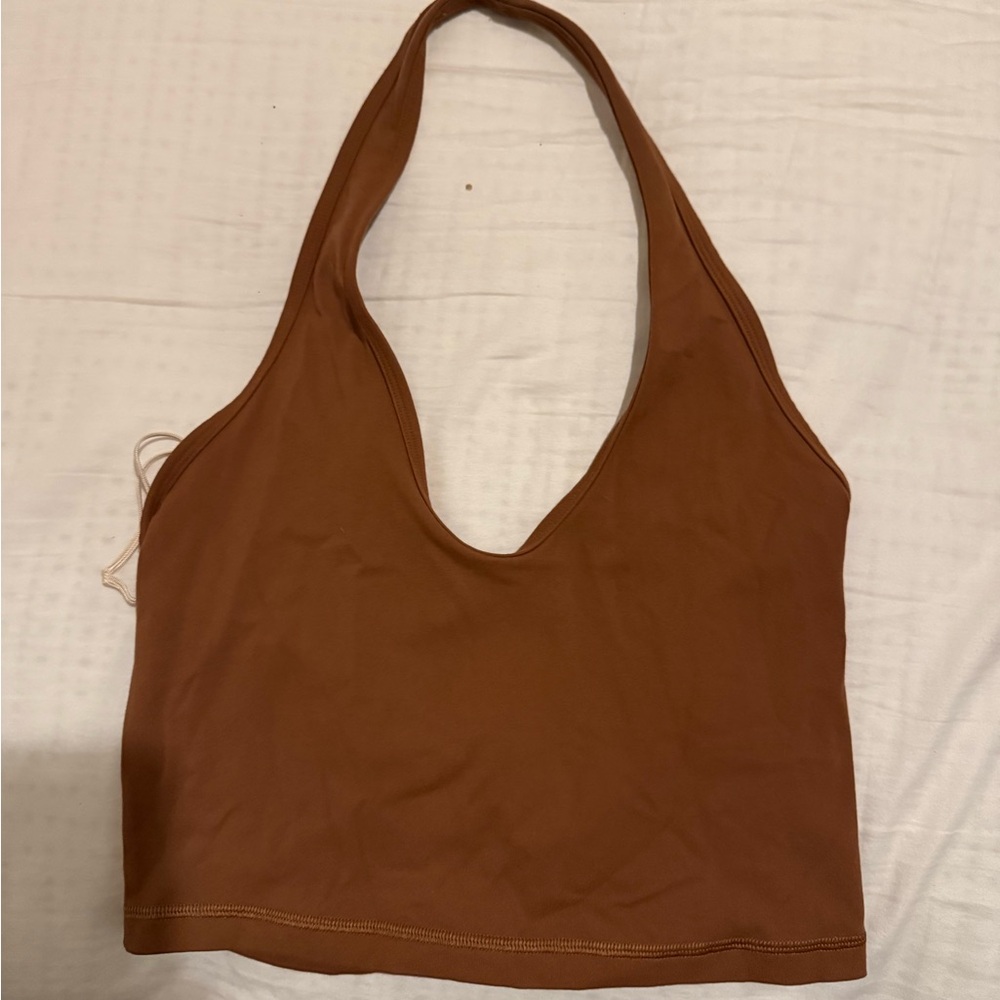 Brown Halter Top aritzia